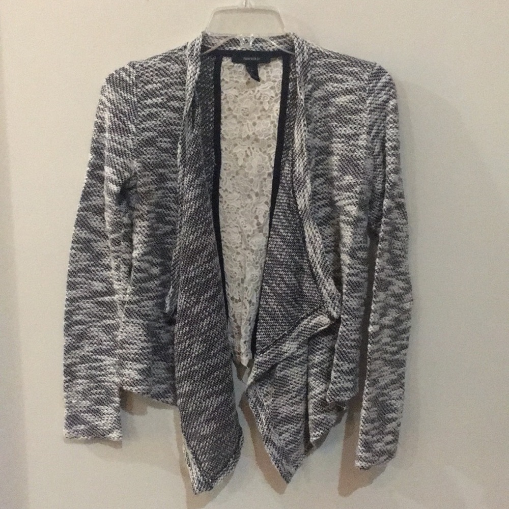 Forever 21 cardigan with lace